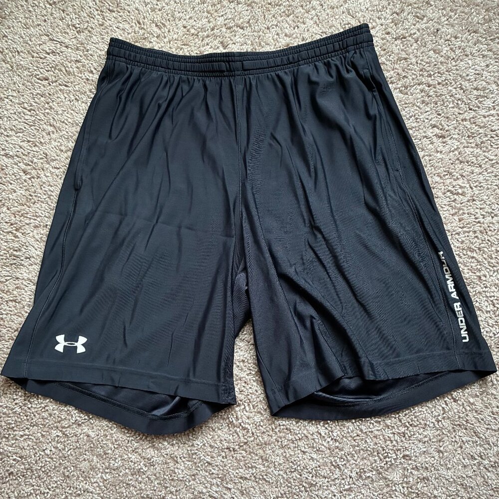 (SOLD) Black Under Armour Athletic Shorts - Men's Medium
